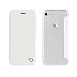 cambiar parte trasera iphone 6s plus funda Folio Muvit Folio - Funda con Parte Trasera Transparente para Apple iPhone 8/7/6S/6, Color Blanco
