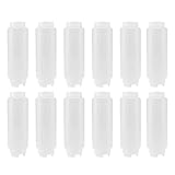 Creative Mark Cylo FIFO Squeeze Bottle -Empty - 12 Pack - 20 oz. Inverted Squeeze Bottle with Air-Tight Non-Drip Silicone Valve; Acrylic Paint, Sauce & Condiment Bottles for Painters and Food Industry