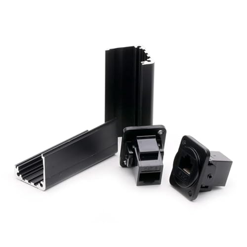 Conector RJ45 hembra adaptador recto de plástico ethernet U1015-Plastic 6