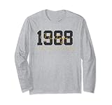 36th birthday vintage 36 year old est 1988 limitededition maglia a manica