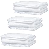 3 Pack Christmas Snow Blanket, 3 Ft X 8 Ft Fake Snow Christmas Tree Base Snow Cover Mantel Scarf Runner for Christmas Tree Skirt Table Runner Winter Decoration