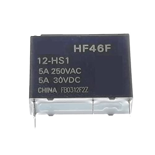 Relais HF46F 12V 5A commutateur miniature DIP4 pour carte &eacute;lectronique PCB
