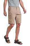 Mountain Warehouse Lakeside Mens Shorts - 100% Durable Twill Cotton Cargo Shorts, Durable Shorts, 6 Pockets - for Walking, Running, Hiking & Camping Beige Men's W34