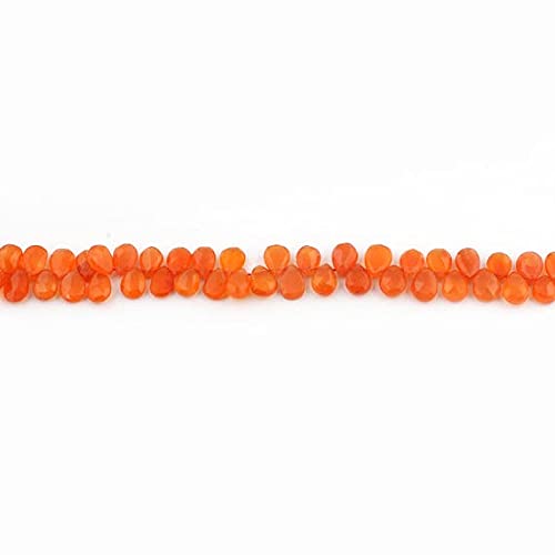 Perles cornaline faceted briolettes pour créer des bijoux bohèmes d'été