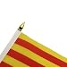 AZ FLAG Bandera de Mesa de CATALUÑA 15x10cm - BANDERINA de DESPACHO...