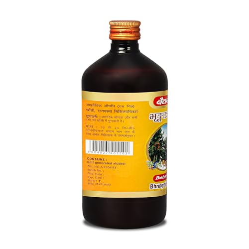Image of Baidyanath Ayurved Bhringrajasava Syrup (450 Ml) | Helps to Manage Common Cold, Cough & Premature Greying of Hair | Maintains Overall Wellbeing | Pack of 2