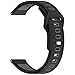 Chofit Compatible with Amazfit Helio Strap Wristband, Silicone Sport Strap Band Replacement Breathable Waterproof Adjustable Women Men (Black&White)