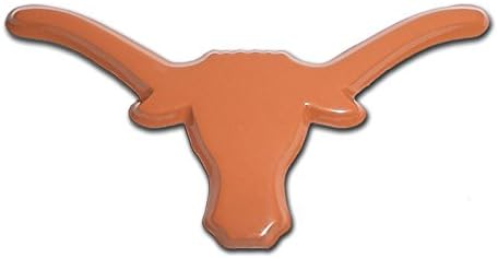 Texas UT Longhorns Metal Auto Emblem (Orange)