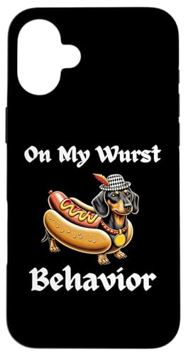 ȃ_bNXtg INg[o[tFXg On My Wurst Behavior hCc X}zP[X iPhone 16 Plus p