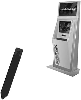 BoxWave Stylus Pouch Compatible with DynaTouch Sit-Down Model D (15 in) - Stylus PortaPouch, Stylus Holder Carrier Portable Self-Adhesive - Jet Black