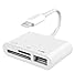 Produktbild SD/TF Kartenleser 3 in 1 für Phone/pad,USB-Kamera Kartenleser,USB-Kamera-Anschlusskit SD/TF-Kartenleser, USB 2.0 OTG-Kabel mit os für pad/ Phone11/pro11/ XSmax/XS/XR/X/8/7 Plus (Weiß)