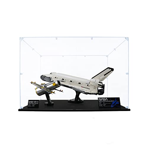SONGLECTION Acrylic Display Case Compatible for Lego NASA Space Shuttle Discovery #10283, Dustproof Display Case (Case Only) (Lego Sets are NOT Included)