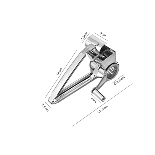Rallador manual giratorio de acero inoxidable ABOOFAN miniatura 7