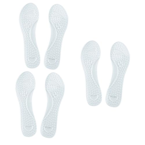 FRCOLOR 3pairs Breathable Gel Insoles for Women Foot Arch Support Non-Slip Foot Care Tool Massager Spa Insoles Comfortable