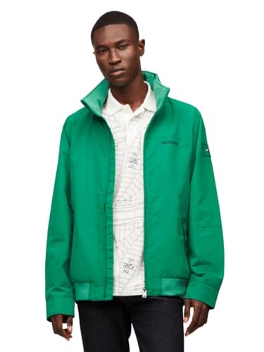 Tommy Hilfiger Men'S Lightweight Waterproof Regatta Jacket, Nouveau Green X-Large
