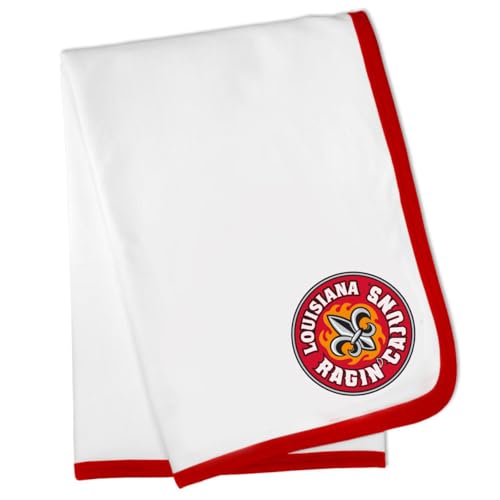 Future Tailgater Louisiana Lafayette Ragin Cajuns Officially Licensed 100% Cotton Baby Blanket