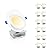 Ensenior 12 Pack 6 inch LED Eyeball Recessed Lighting, 360°+90° Rotatable and 2700K-5000K Selectable, Dimmable Gimbal Recessed Lights, Canless Angled Adjustable Ceiling Downlight, 1300LM, 13W=115W-FCC