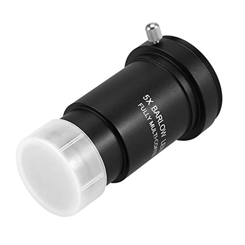 Leeofty 5X Barlow Ocular Ocular do Telescópio Astronômico de 1.25 polegadas Ocular Multi-revestido O