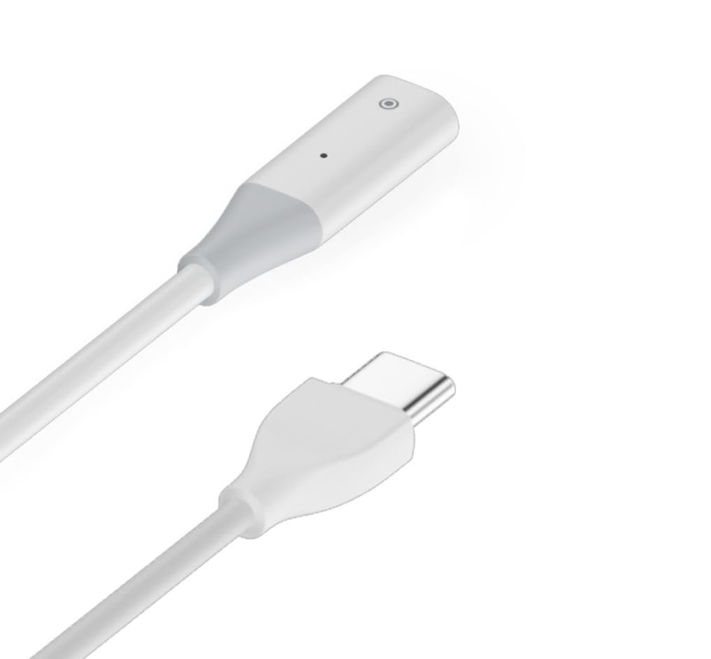 Kabel do ładowania Apple Pencil | Adapter ładowarki USB-C kompatybilny z Apple Pencil pierwszej generacji | 1 metr | tylko do ładowania