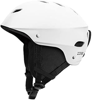OutdoorMaster Kelvin Ski Helmet - Snowboard Helmet for Men, Women & Youth (White,L)