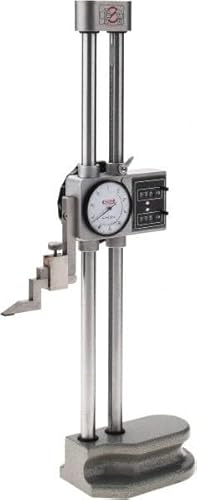 SPI 11-561-8 Dial & Digit Counter Height Gage: Stainless Steel, Double Beam, 0 to 12
