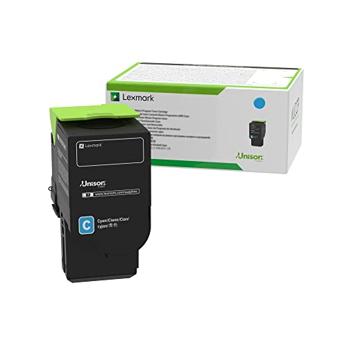 Toner cyan Lexmark 78C1UCE haute capacité consommable laser de rechange pour imprimante