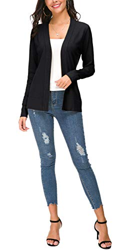 Women's Long Sleeve Open Front Cardigan Sweater Lightweight Casual Knit Sweaters3