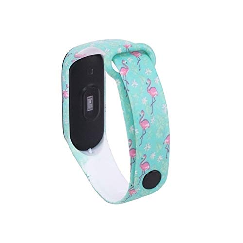 Correa De Muñeca For Xiaomi Mi Banda 4 Inteligente Muñequera Rastreador De Ejercicios Deportes Pulsera De Silicona Mi Banda For 5/4/3 Reemplazo Mi Band5 (Color : 10, Size : For Mi Band 4) Cover
