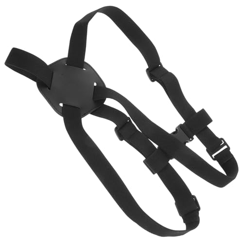 CLISPEED Elastic Luggage Straps Pu Leather Travel Bag Bungee with Secure Attachment Adjustable Black Polyester Suitcase Fixing Belt for Travel