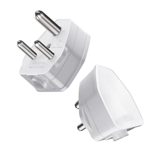 Image of GM G‑Home 8201 - 6 A 3‑Pin Plug Top Adapter with LED Indicator - Heavy-Duty & Stylish