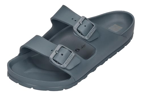 PLAKTON WANDA 760010 Nu-pieds Homme Anthracite Sandales Liège Confortable