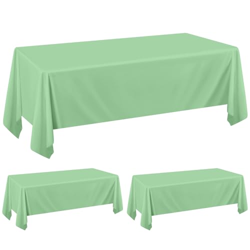 Pesonlook Lot de 2 nappes Vert Sauge pour Tables rectangulaires