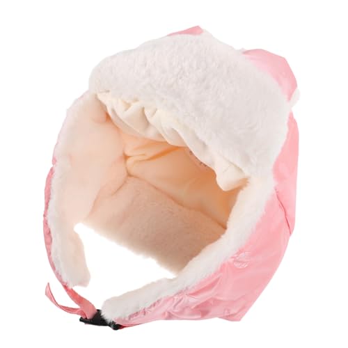 Boys/Girls Warm Outdoor Hat Trapper Cap Ear Muffs Windproof for Cold Days Comfortable Elastic Design Pink