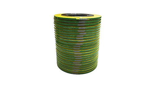 Sterling Seal 9000IR1316GR600X24 316L Stainless Steel Spiral Wound Gasket with 316SS Inner Ring and Flexible Graphite Filler for 1" Pipe, Pressure Class 600#, Green Band with Grey Stripes (Pack of 24)