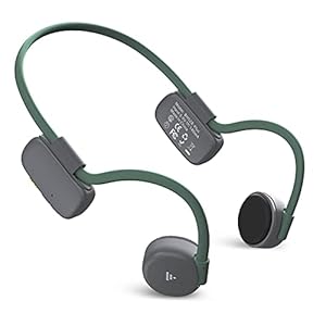 HPTCCC Knochenschall Kopfhörer, Bluetooth 5.1 Sport Kabellose Headset IPX6 Bone Conduction Headphones zum Laufen Wandern…