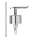 WENKO Ersatzpumpkopf Chrom Flach - Seifenpumpe, Kunststoff (ABS), 5.3 x 17 x 3.4 cm, Chrom, Silber