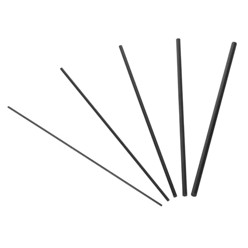 Mikinona 5Pcs Carbon Fiber Fishing Rod Repair Kit for Lightweight Durable Tips for Spinning and Fly Fishing for Men Seeking Easy Rod Restoration