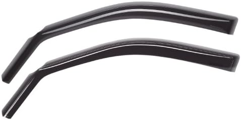 WeatherTech Custom Fit Front Side Window Deflectors for Jeep Wrangler, Dark Smoke