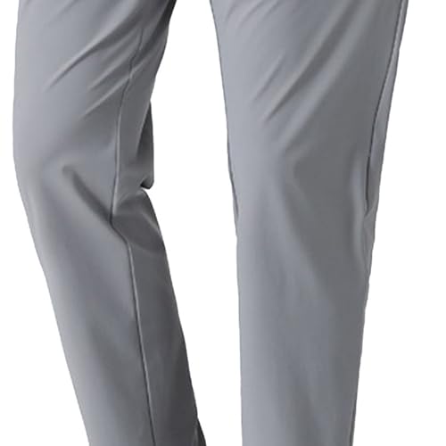 Stretch Ice Silk Comfort Everyday Pant Man High Elastic Waist Straight Pants Stretch Men Casual Trousers3