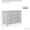 Dream On Me Cleo Double Dresser in Pebble Grey