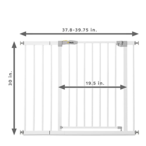 Hauck Türschutzgitter/Treppenschutzgitter für Kinder Open N Stop KD Safety Gate inkl. 21 cm Verlängerung/ohne Bohren / 96-101 cm breit weiß & Y-Spindel, für Geländer