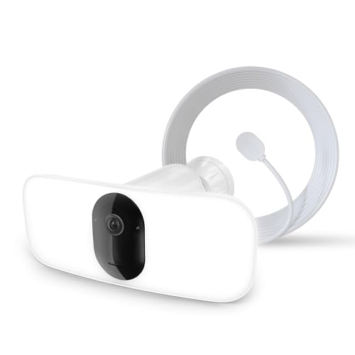 Image of Arlo Pro 3 Floodlight Camera + Outdoor Charging Cable | Home Security Camera with 2K Video and HDR | Wire-Free, Weather-Resistant, Color Night Vision, Spotlight, 160-Degree Field of View, 2-Way Audio