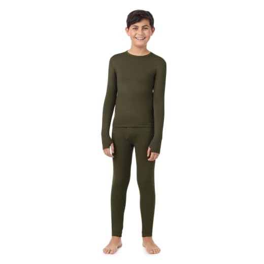 Cuddl Duds Heavyweight 2 Piece Sets Base Layer Thermal Underwear for Boys
