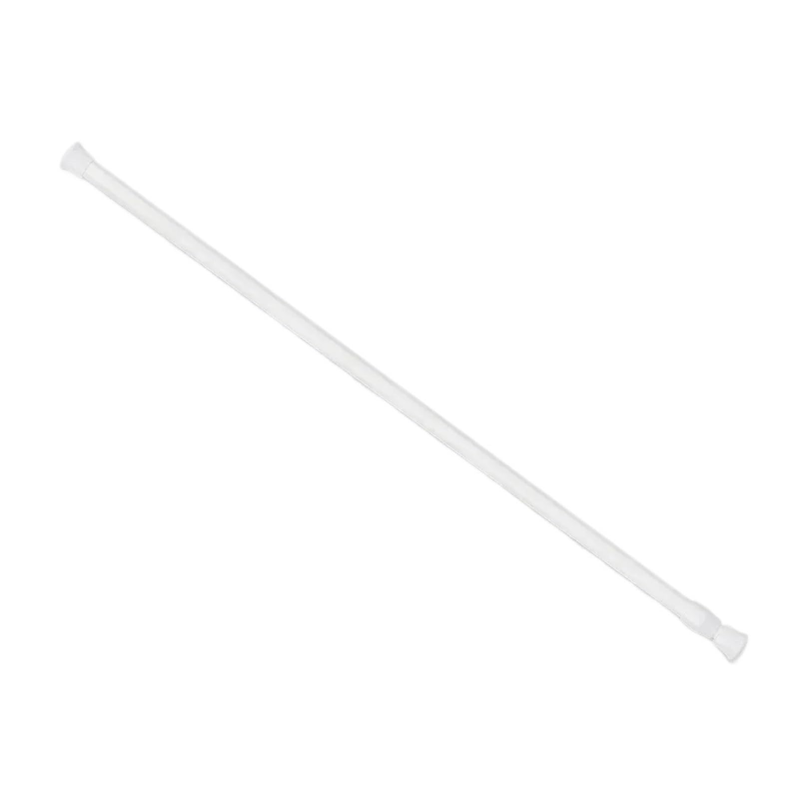 Clothing Tension Rod Adjustable Metal Curtain Rod Spring Loaded Extendable Telescopic Poles No Drilling Hanging Rods(55-90CM)