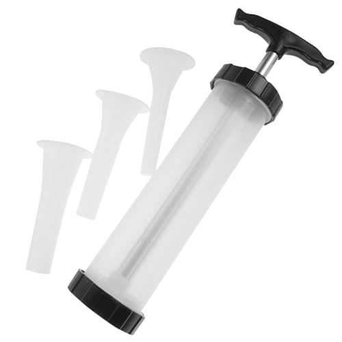 Mikinona 1Set Manual Sausage Filler Tool Home Use Meat Stuffer Nozzles for DIY Sausages for Ground Beef Pork Easy to Clean Use Kitchen Accessory