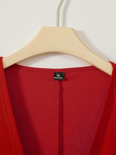 Plus Size Casual Work Pants Suit Set Cropped Jacket Fitted Trousers4