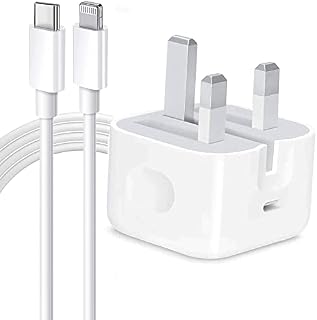 iPhone 20W USB C Fast Charger, iPhone Fast Charger Plug fast Charger Power and 3.3ft iPhone USB C Charger Cable Compatible with i-Phone 14 13 12 11 Pro Max Mini X XR XS/iPad, iPhone USB C Fast Charger