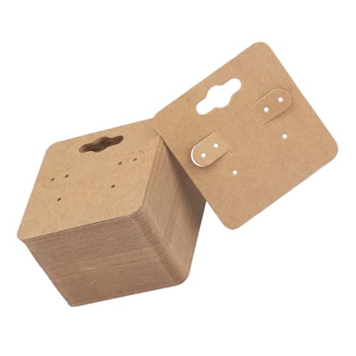 Consejos para Comprar Expositores y envases para bisutería los 10 mejores. 47 Gadpiparty 100 Piezas Tarjeta De Exhibición De Pendiente Envasado De Aretes Tarjetas Porta Pendientes Expositor De Pendientes Para La Venta Titulares De Aretes Papel Kraft Khaki