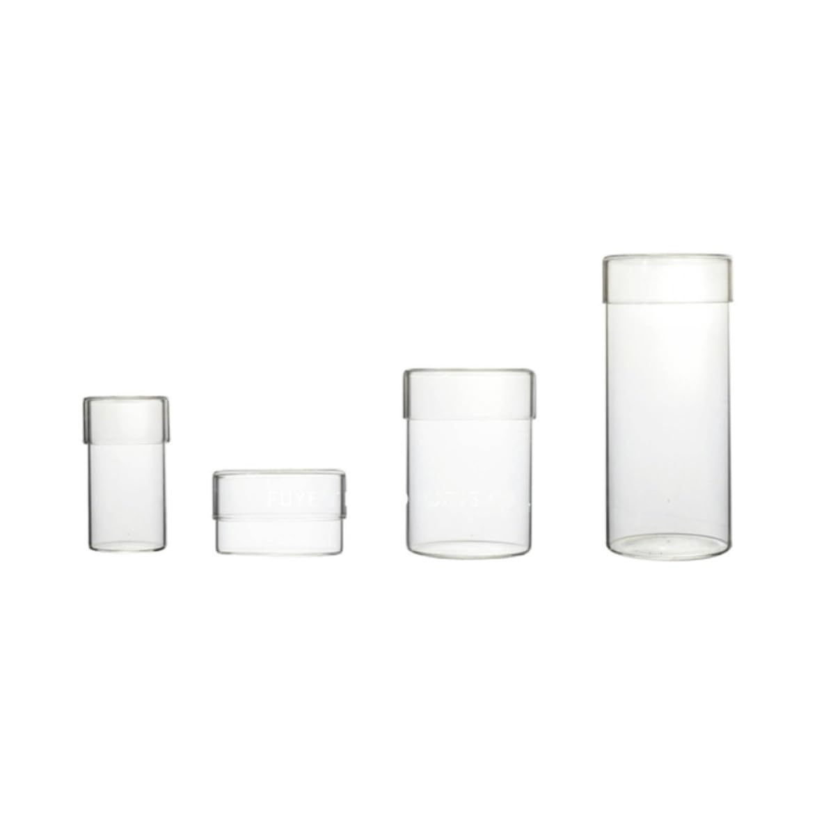 OSALADI Glas Vorratsdosen zur Aufbewahrung von Kaffeebohnen und Losem Tee Transparente Lebensmittelbehälter 4 Stück mit Deckel aus Glas Praktische Aufbewahrung für Haushalte