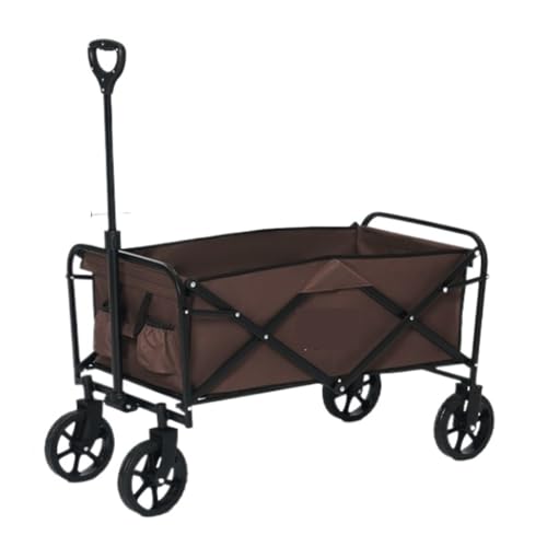 Genérico Carro de Camping Plegable, Carrito de Camping portátil, Carrito Plegable para Playa, jardín, Picnic, Carrito de Camping Plegable portátil - Carrito de Playa Ligero para Aventuras Todoterreno